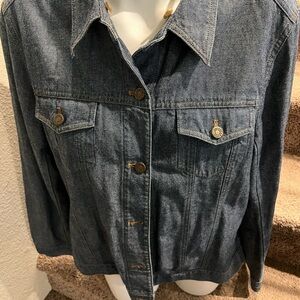 JONES WEAR‎ Sport Blue Denim Jean Jacket Womens